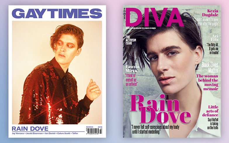 Rain Dove for Gay Times and DIVA