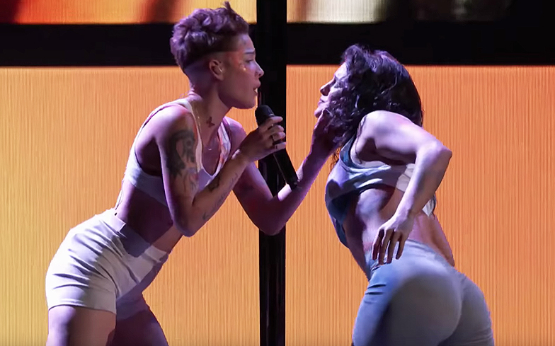 Halsey received rape threats after same-sex dance routine on The Voice.