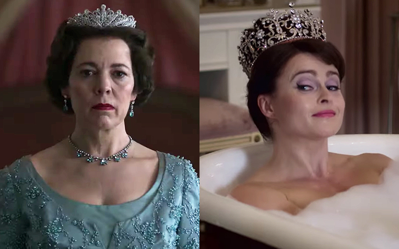WATCH: Olivia Colman, Helena Bonham Carter and The Crown 
