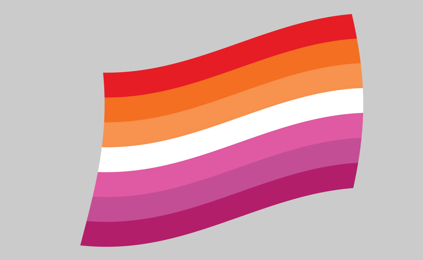 Lesbian Pride Flag.